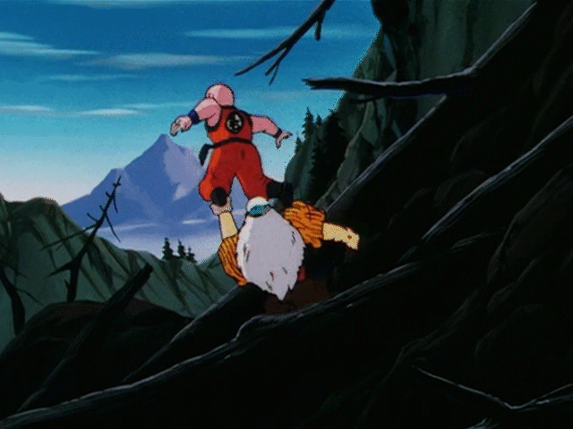 Krillin owned count +1, but in slow motion